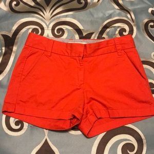 J Crew broken in chino short 0